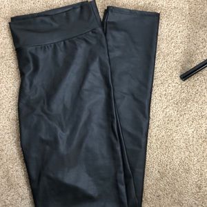 Wet Seal Large faux leather leggings